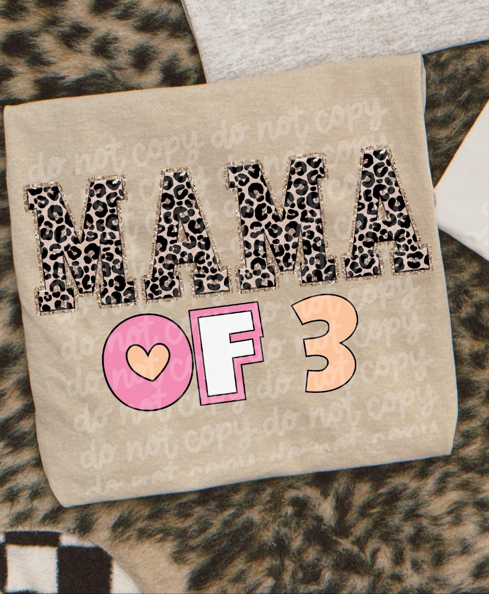 Mama of 3 (VIRGO) 34758 DTF transfer