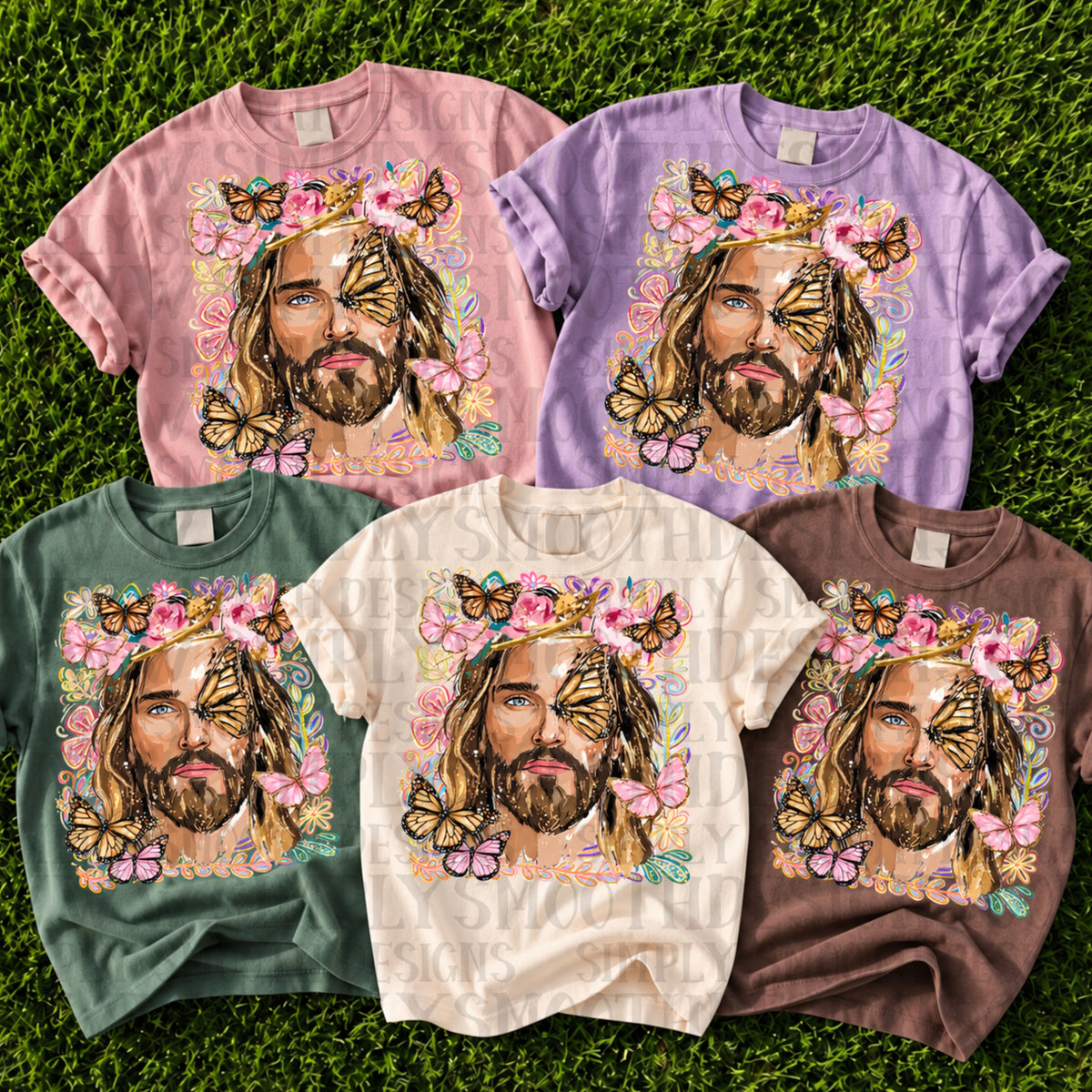 Butterfly Jesus (SSD) DTF Transfer