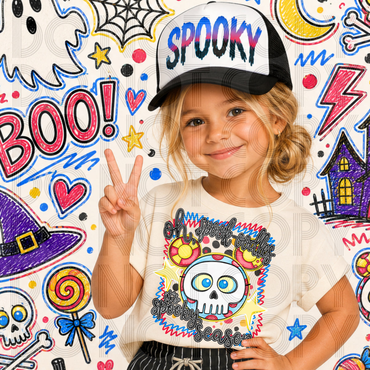 oh spook-oodly it's spooky season (Renewed) DTF Transfer