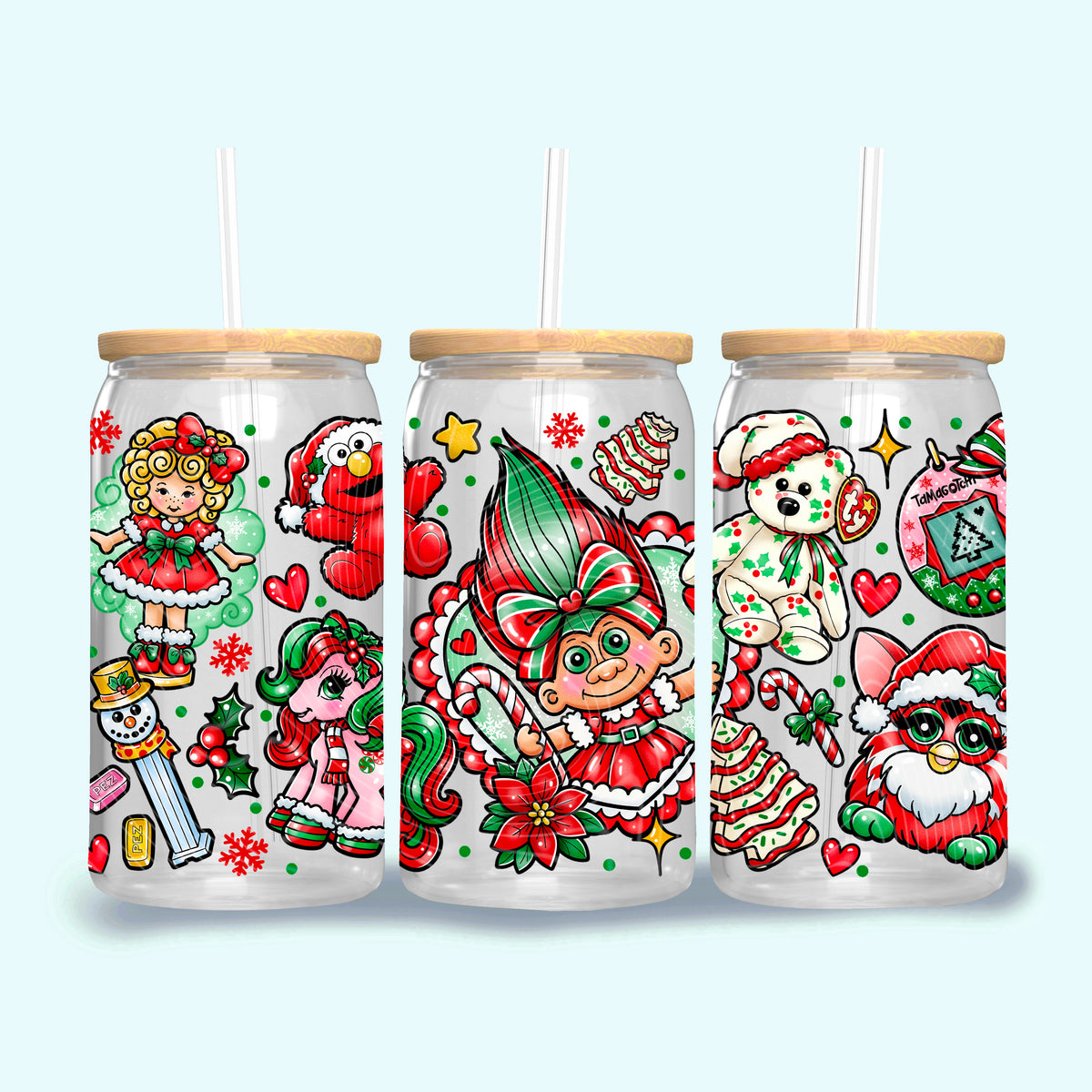 90's Christmas collage (Gravitee) UV DTF WRAP