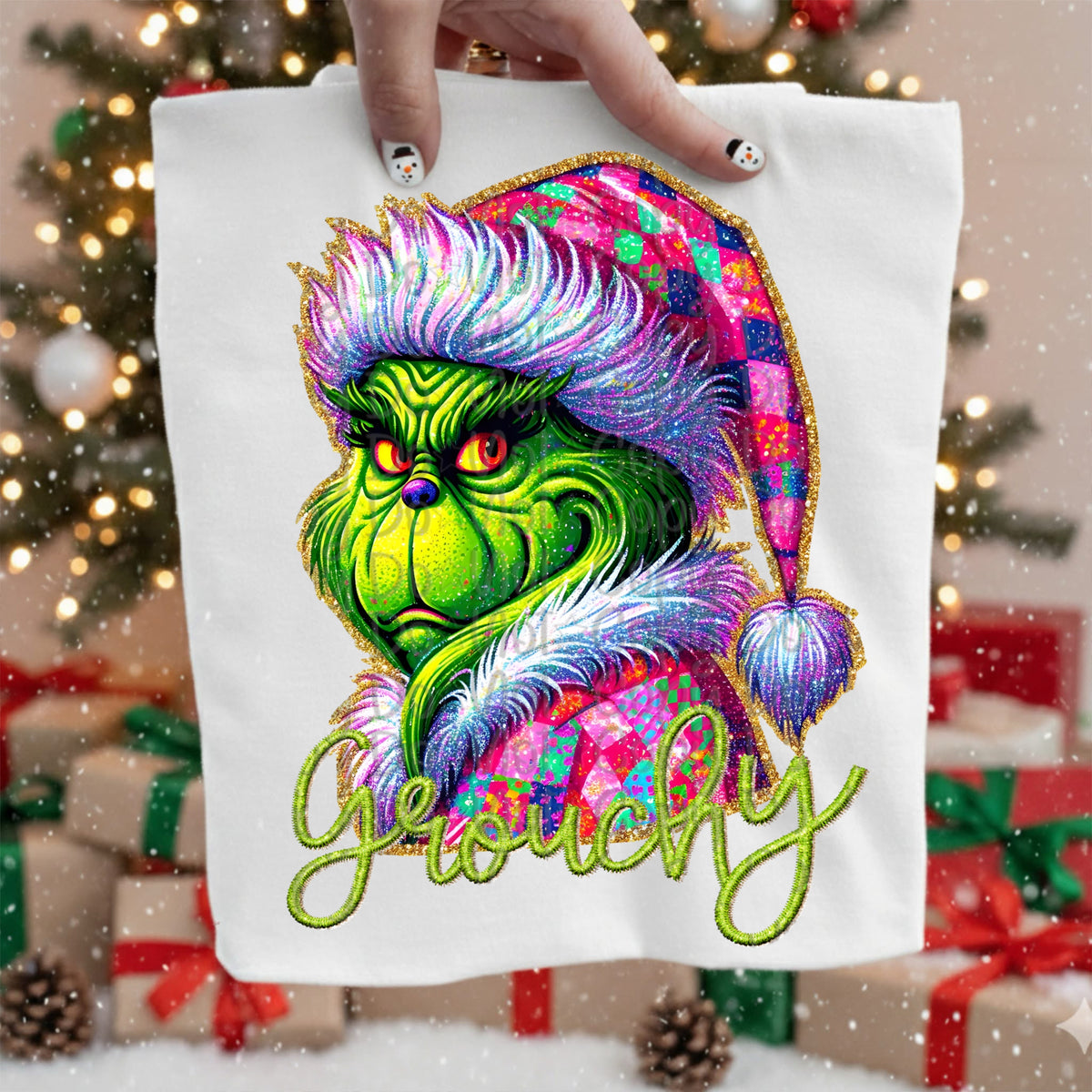 Pink Grouchy (Virgo) DTF Transfer