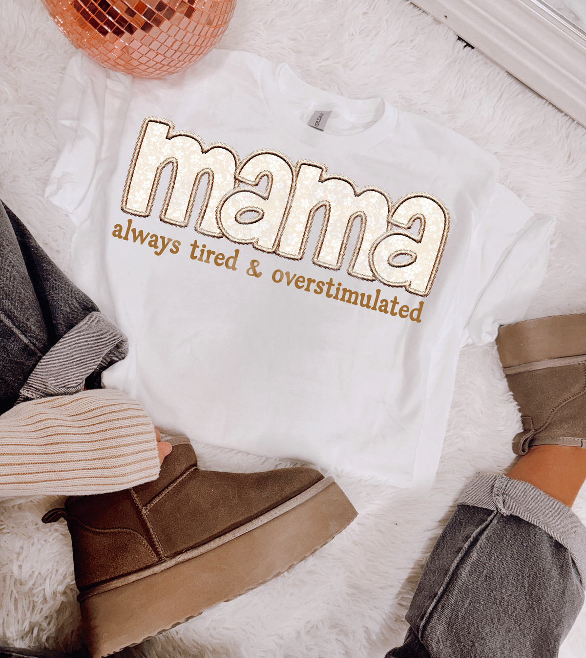 Mama Always Tired & Overstimulated (LYTTLE) DTF transfer