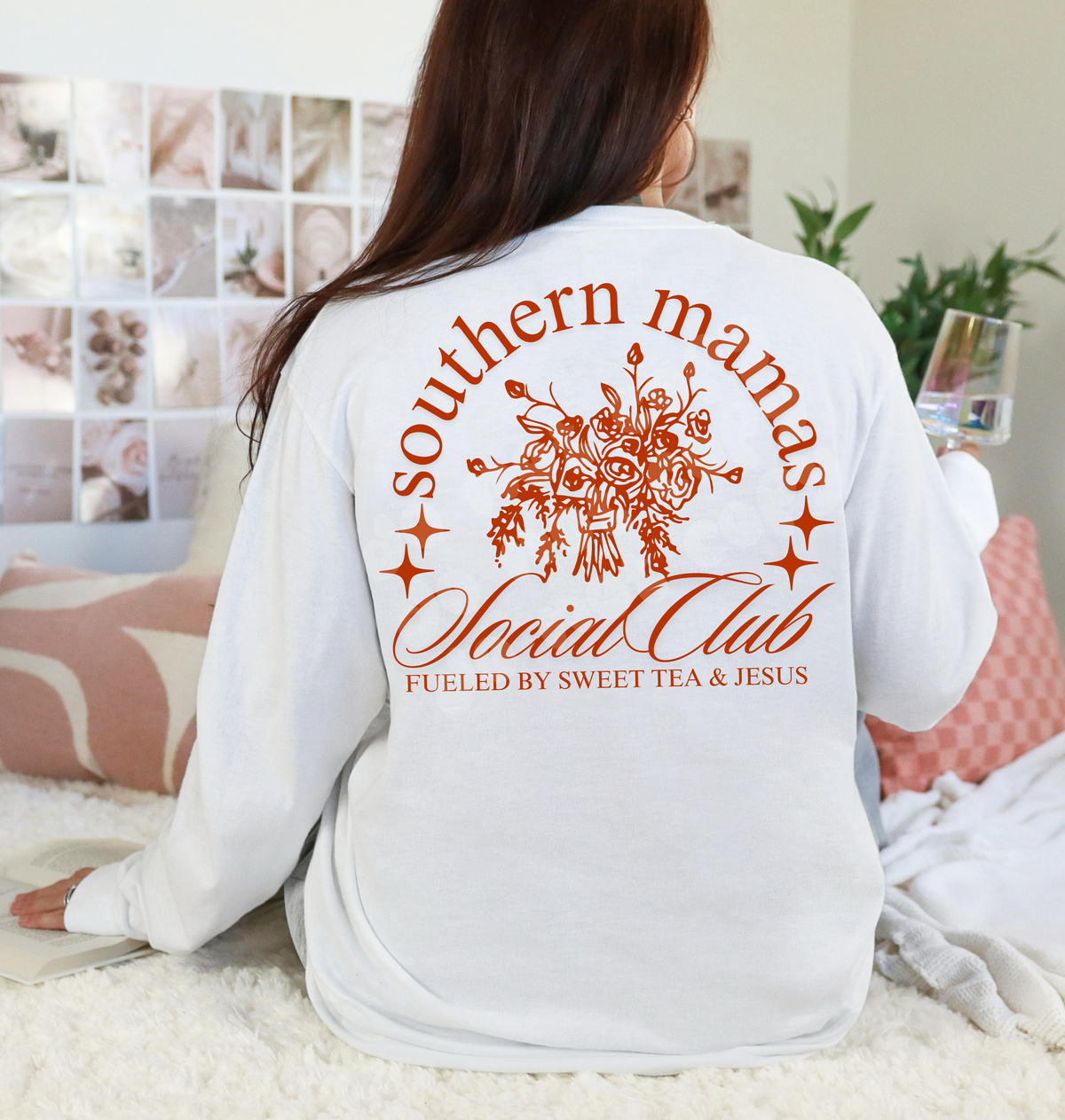 Southern Mama's Social Club fueled by sweet tea & jesus (LYTTLE) DTF transfer