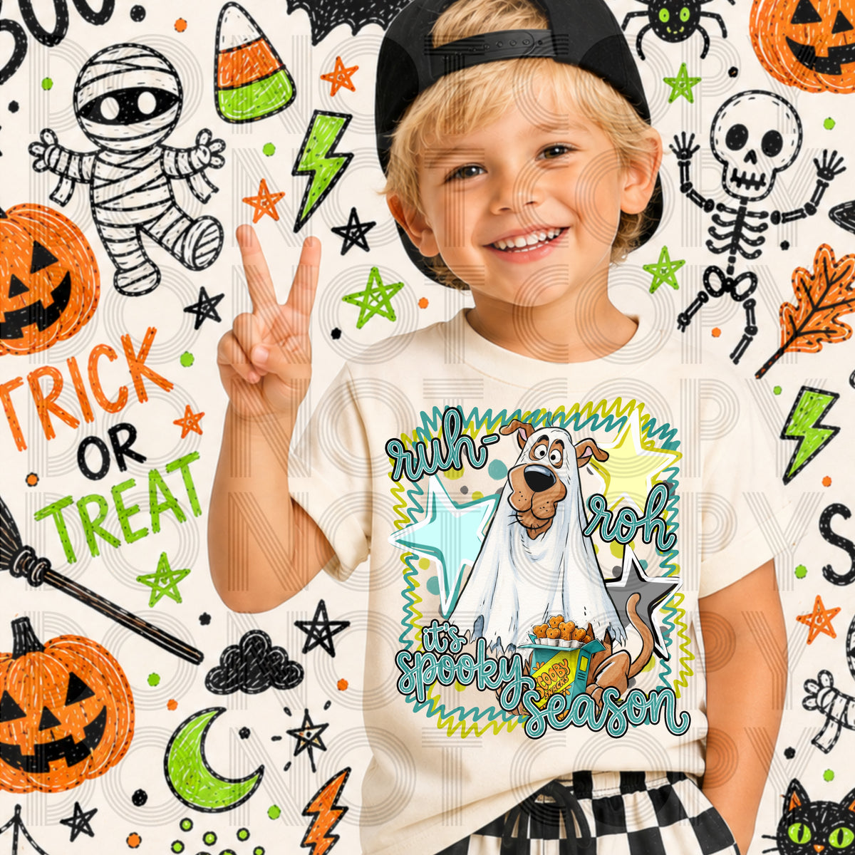 Ruh roh it's spooky season (Renewed) DTF Transfer