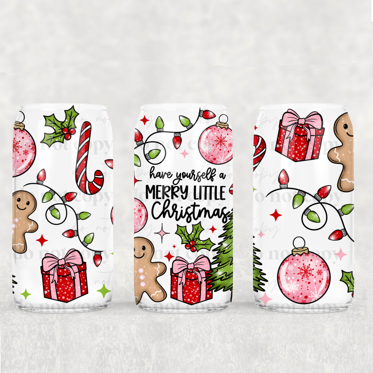 7481 merry little christmas (CSC) UV DTF WRAP