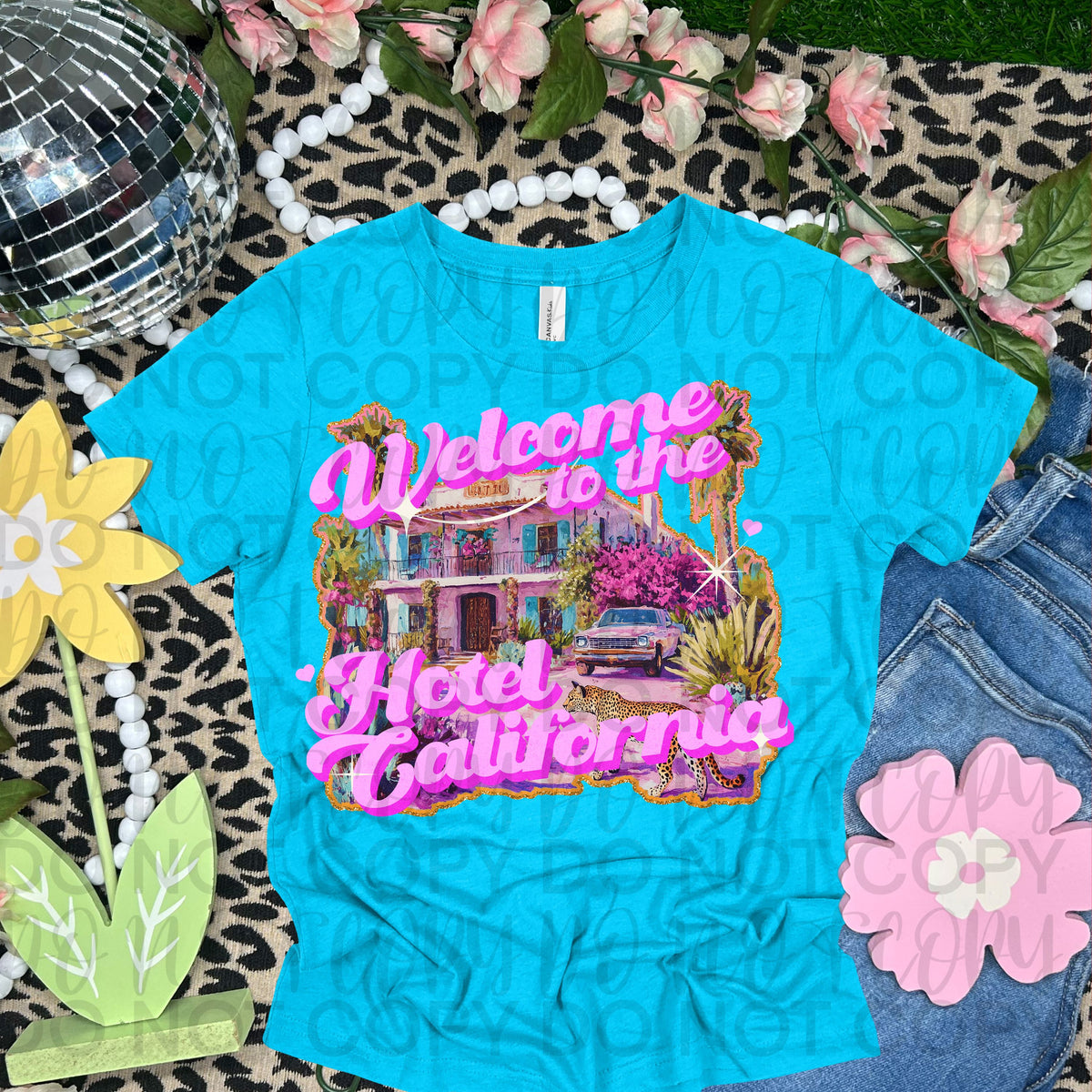 Welcome to the Hotel California (Starlight) DTF transfer