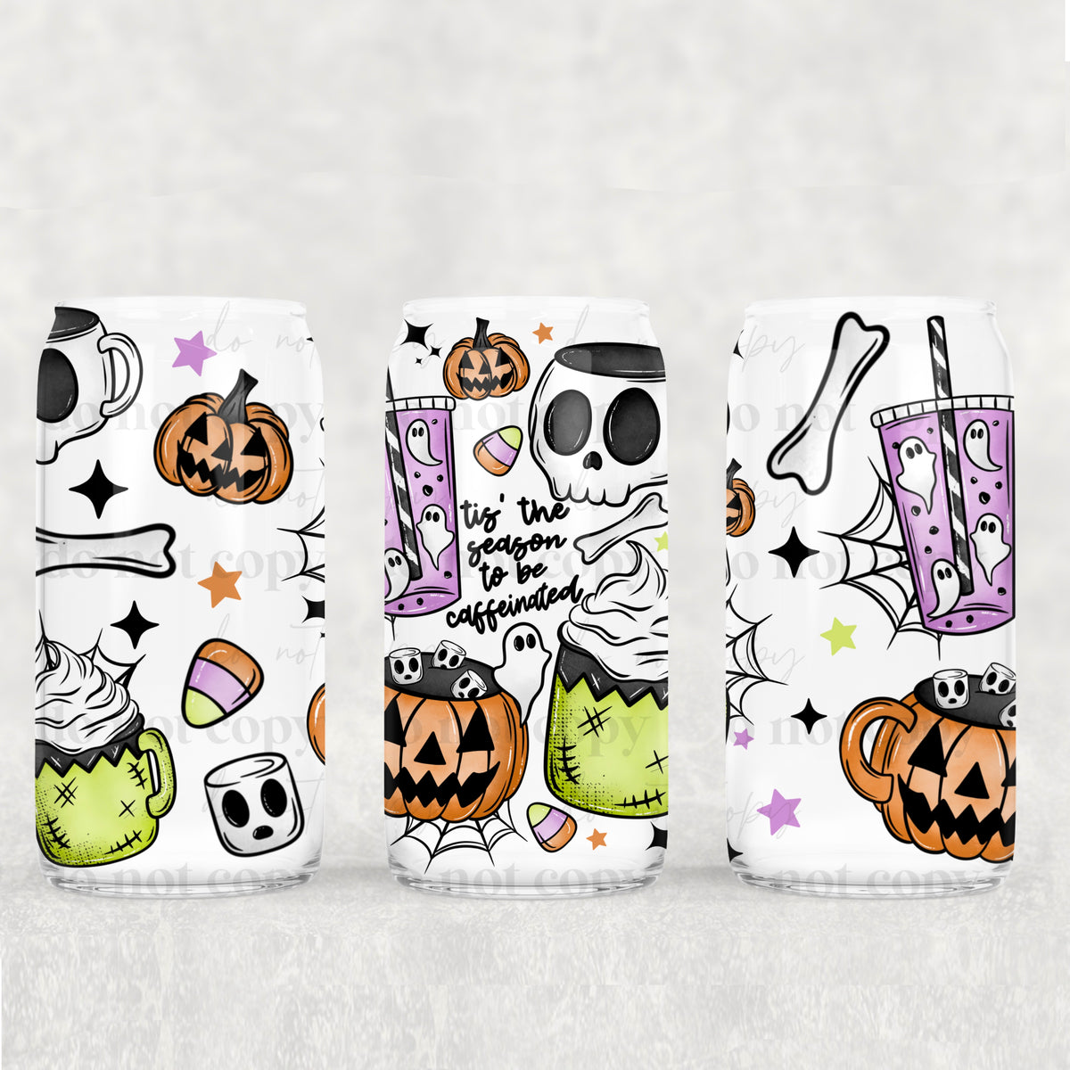 7497 tis the season to be caffeinated (CSC) UV DTF WRAP