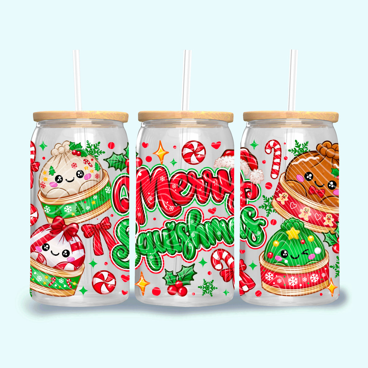 Merry squishmas (Gravitee) UV DTF WRAP