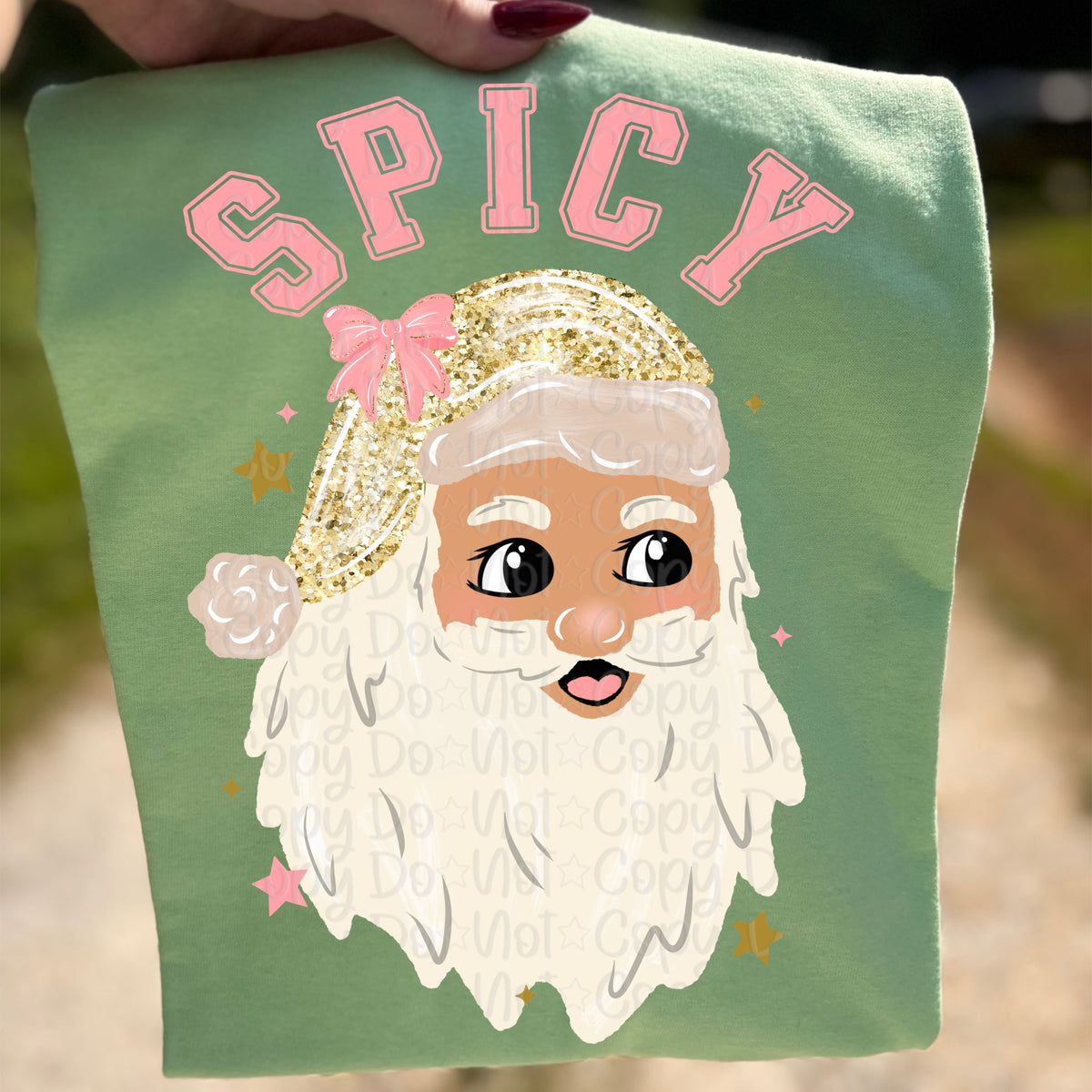 Light Skin Spicy Santa  (Virgo) DTF Transfer