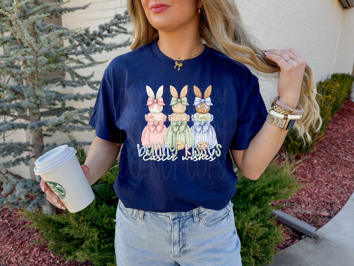 Bunny kisses easter wishes bunny backs (PH) DTF Transfer