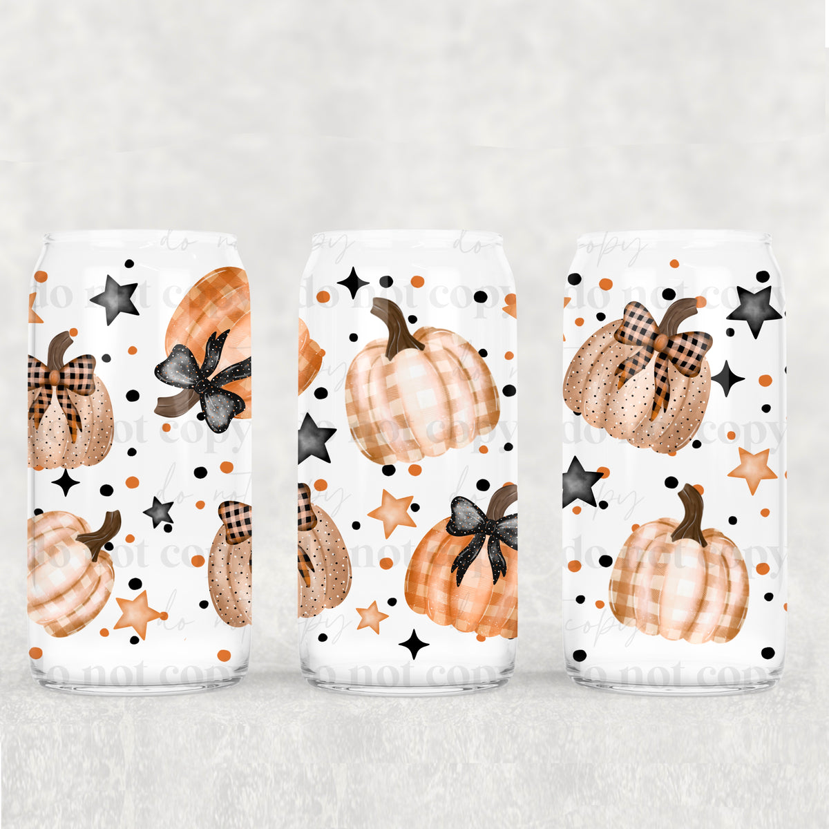 7623 plaid pumpkins (CSC) UV DTF WRAP