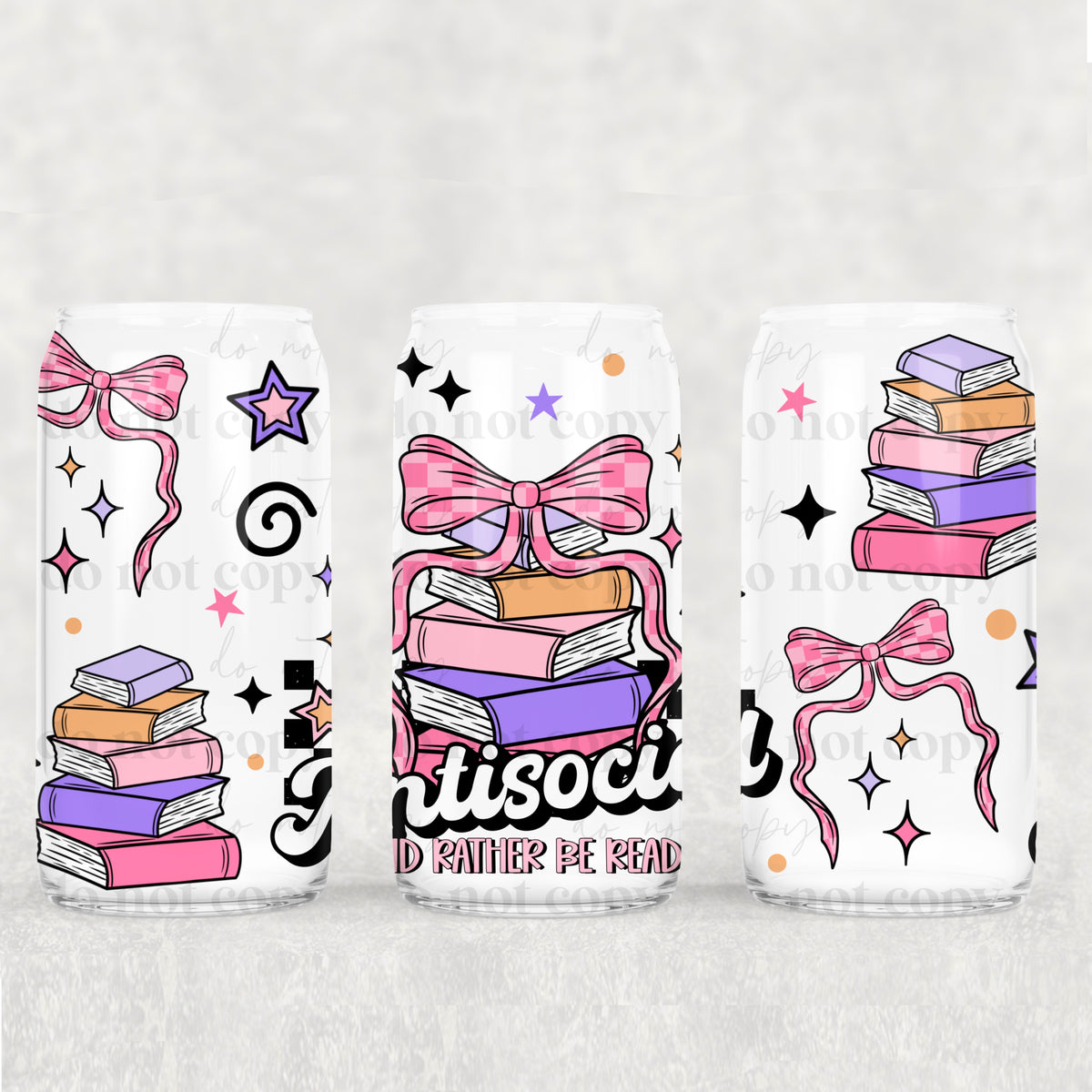 I'd rather be reading 7628 (CSC) UV DTF WRAP