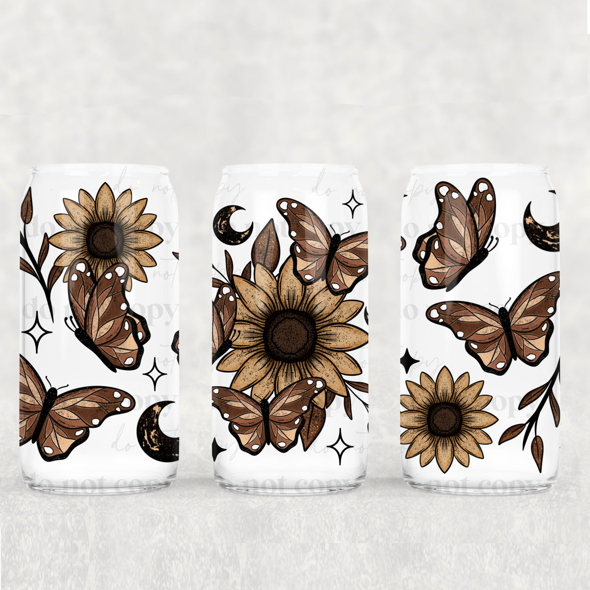 7640 flower with butterflies (CSC) UV DTF WRAP