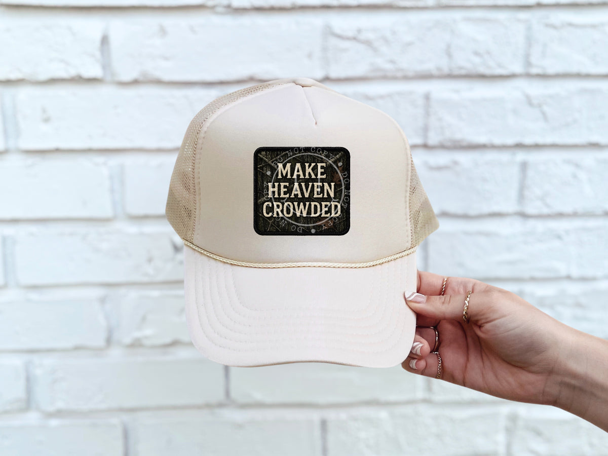 Make heaven crowed camo faux patch (PH) DTF Transfer