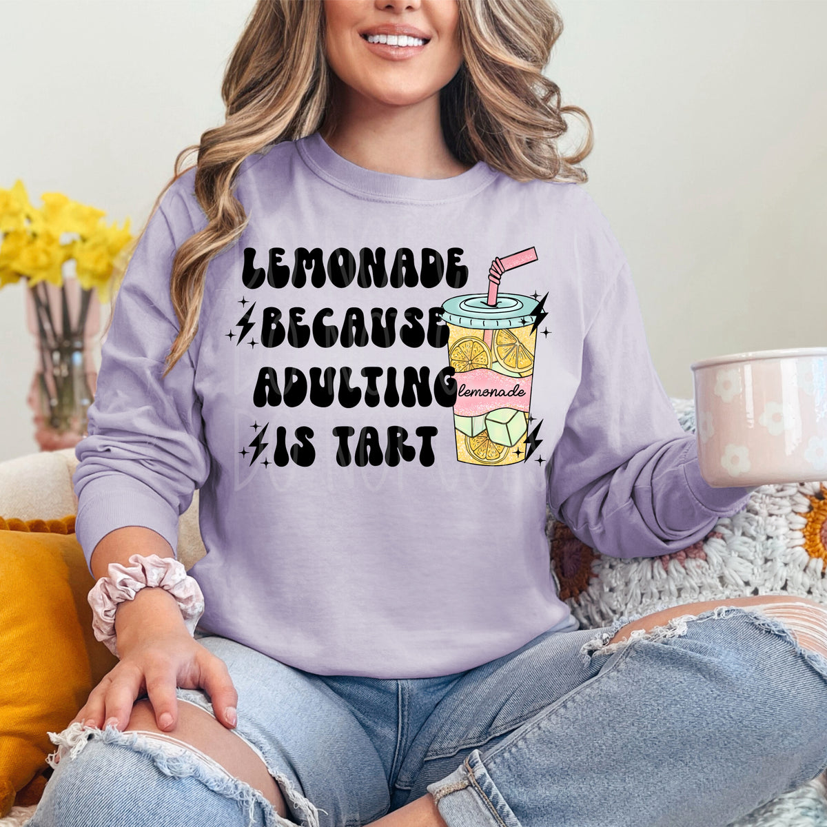 Lemonade because adulting is hard  (VIRGO) 34626 DTF transfer