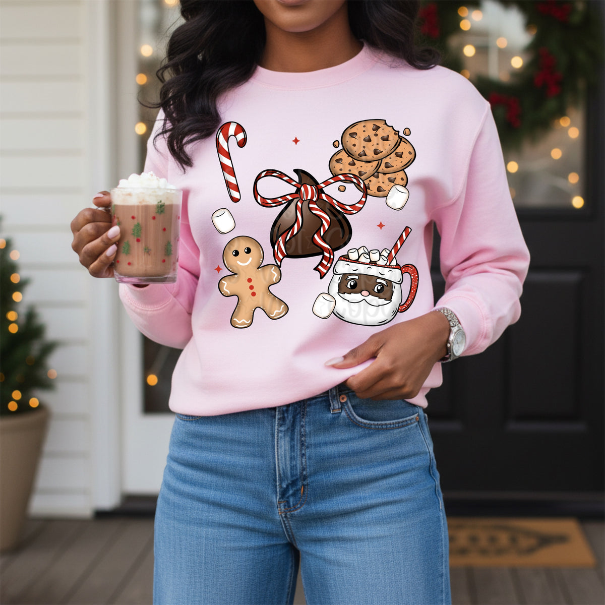 Dark Skin Christmas Things Cookies (Virgo) DTF Transfer