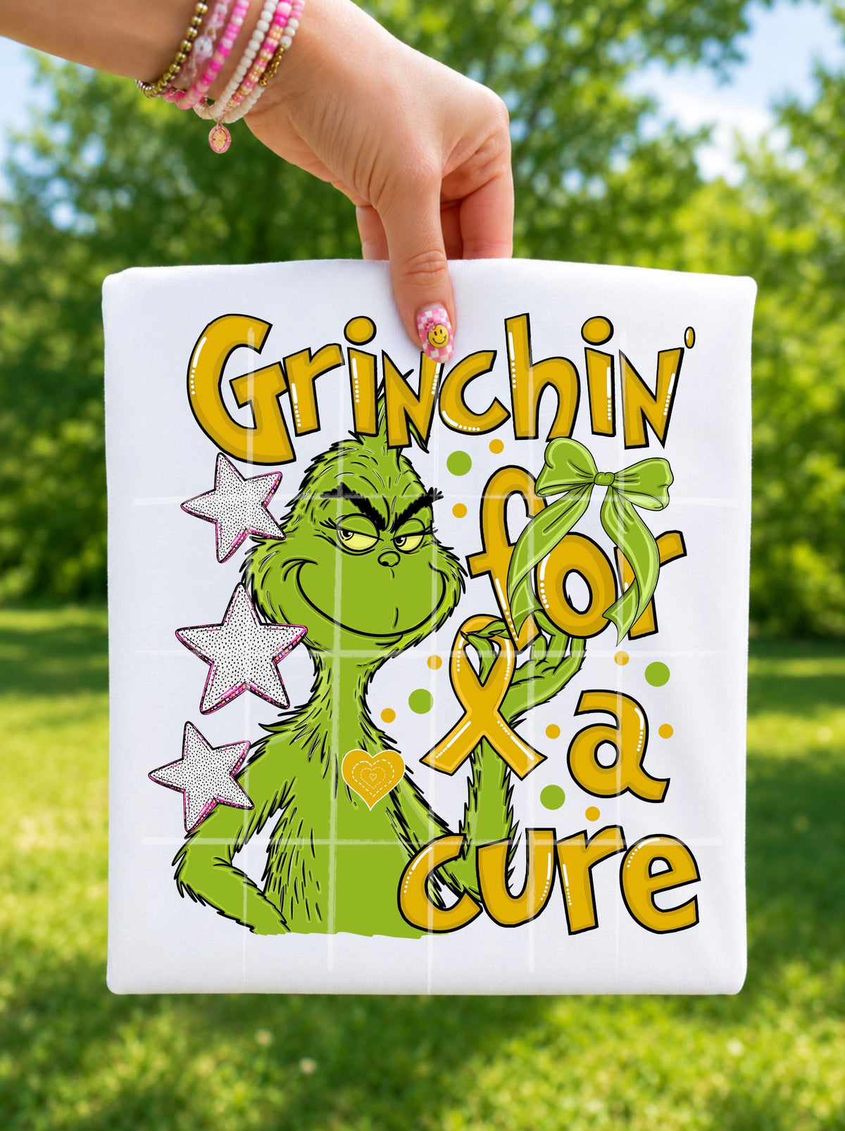 G man for a cure gold (TDC) DTF Transfer