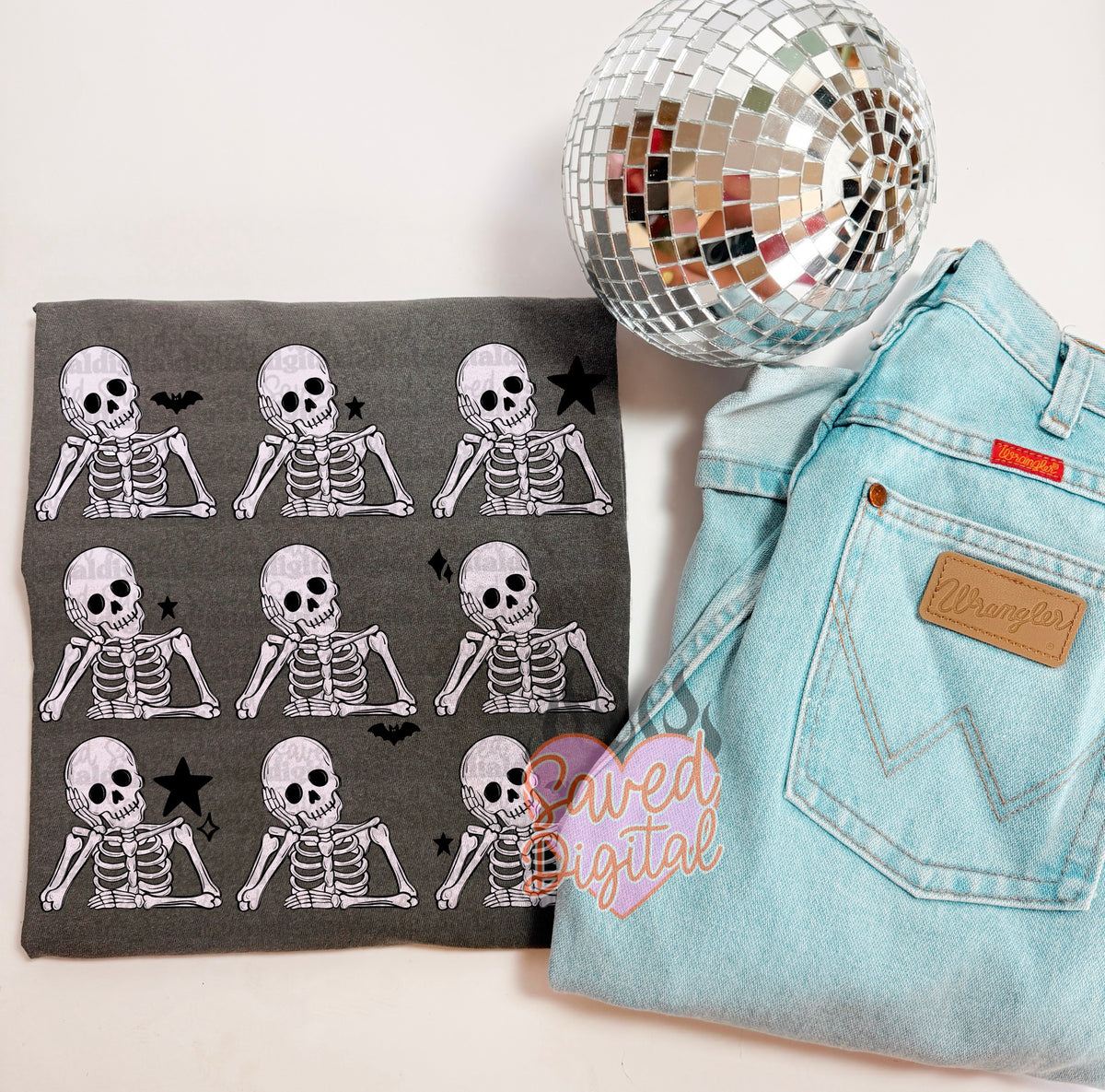 Skeleton collage (Saved) DTF Transfer