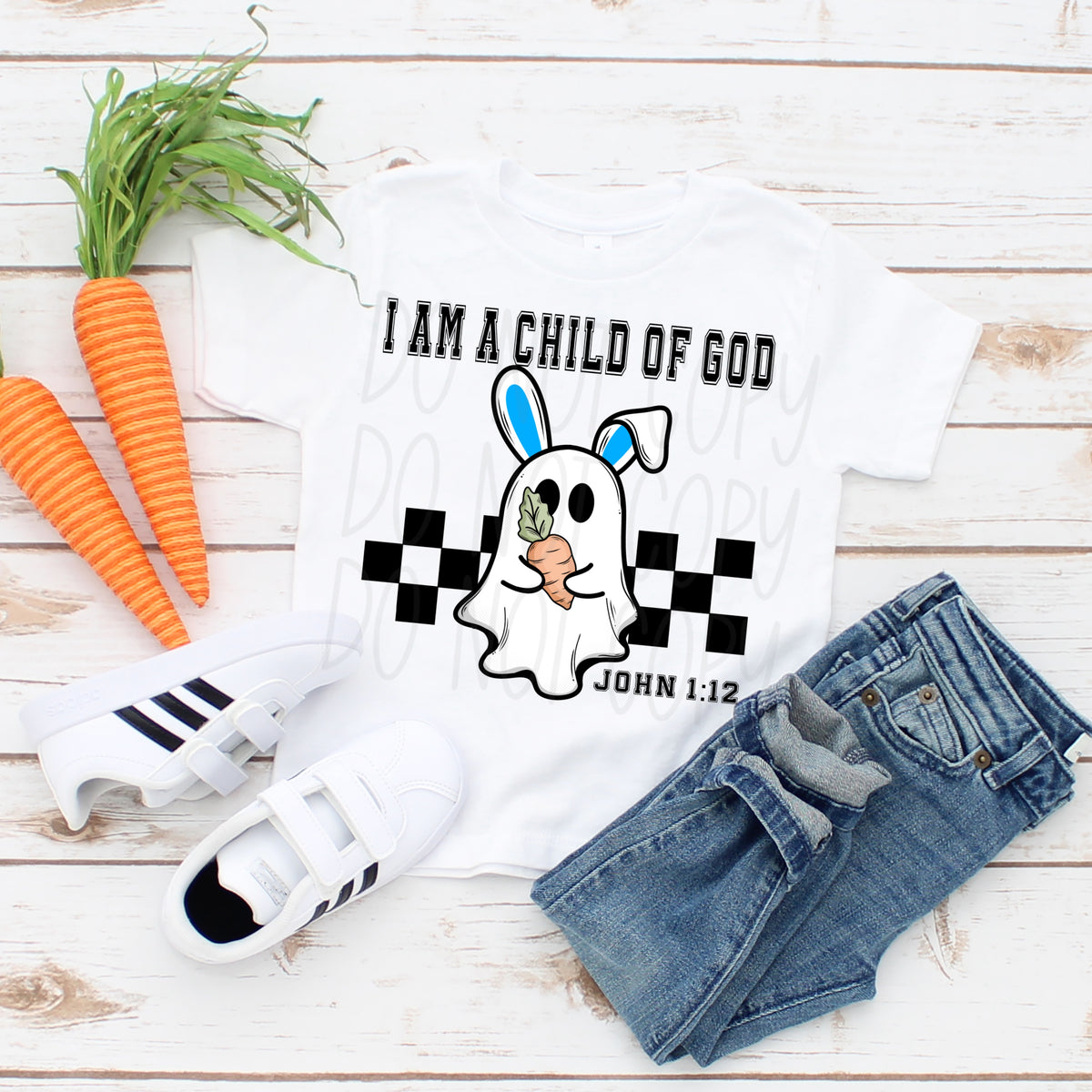 I am a child of God ghost rabbit (VIRGO) 34685 DTF transfer