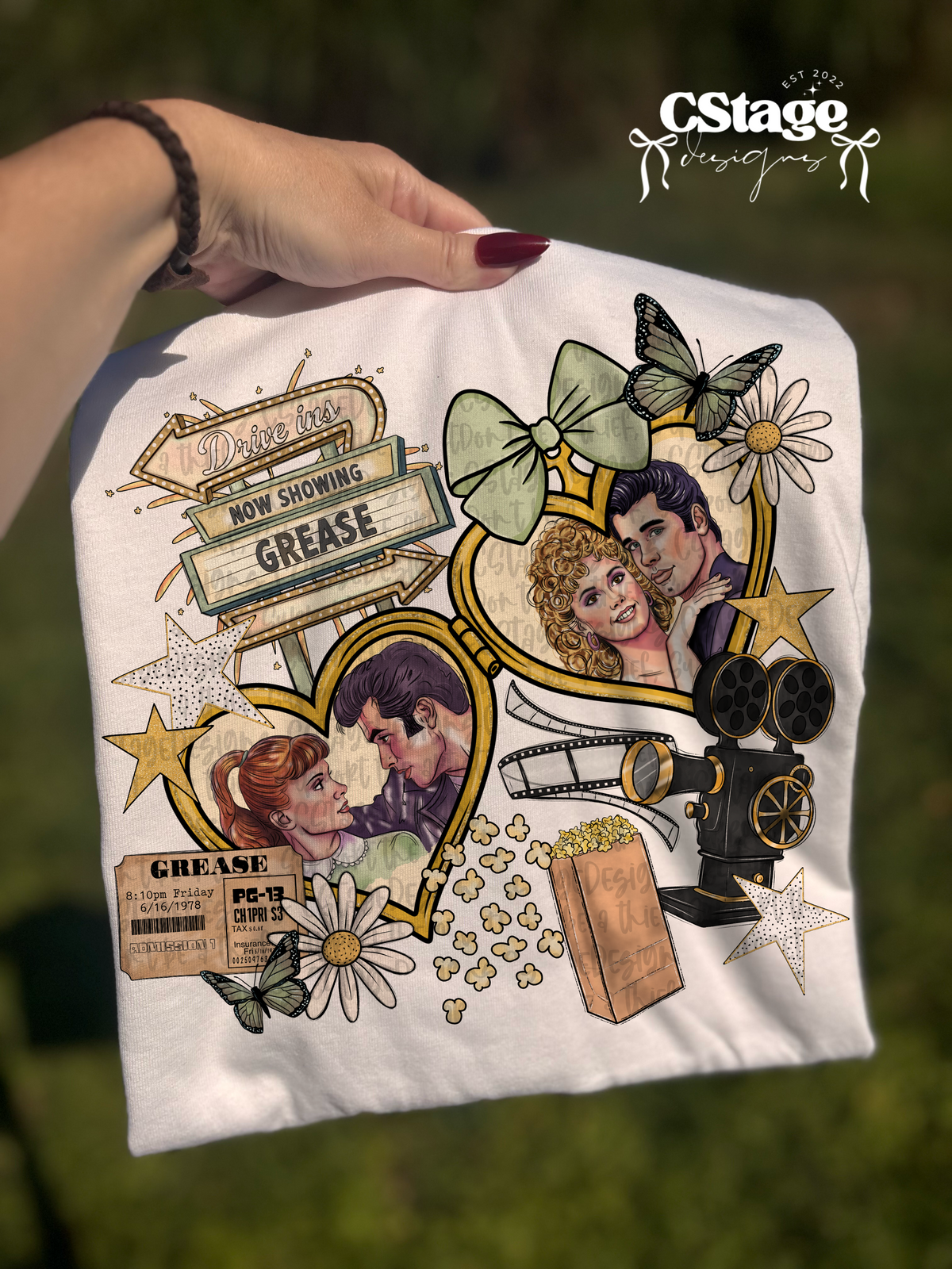 Greasers heart locket (Cstage) DTF Transfer