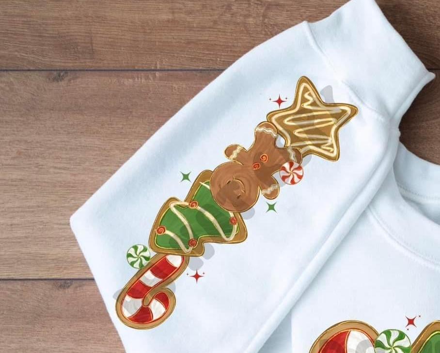 Merry Christmas Cookies (SLEEVE ONLY) FDCD DTF Transfer