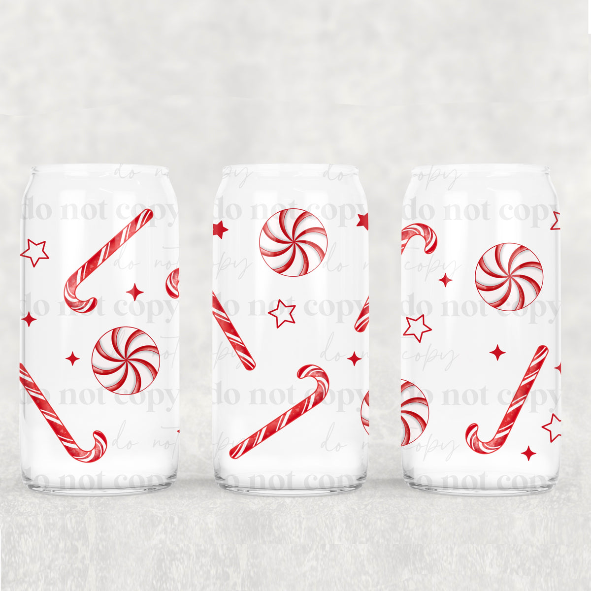7810 peppermint candy (CSC) UV DTF WRAP