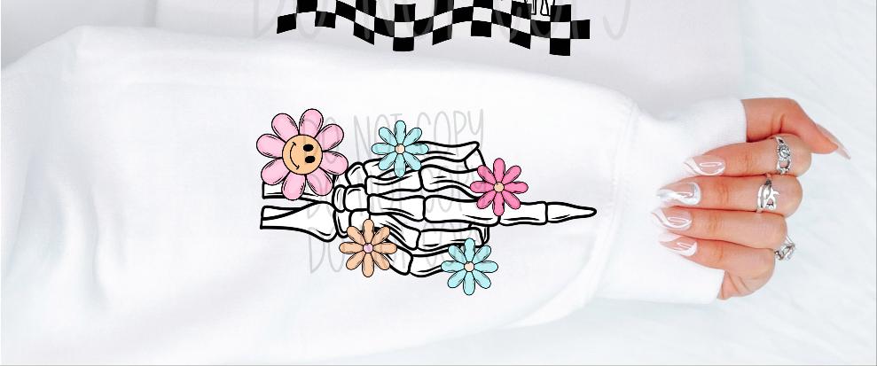 Skellie finger flowers smiley (VIRGO) 34767 DTF transfer