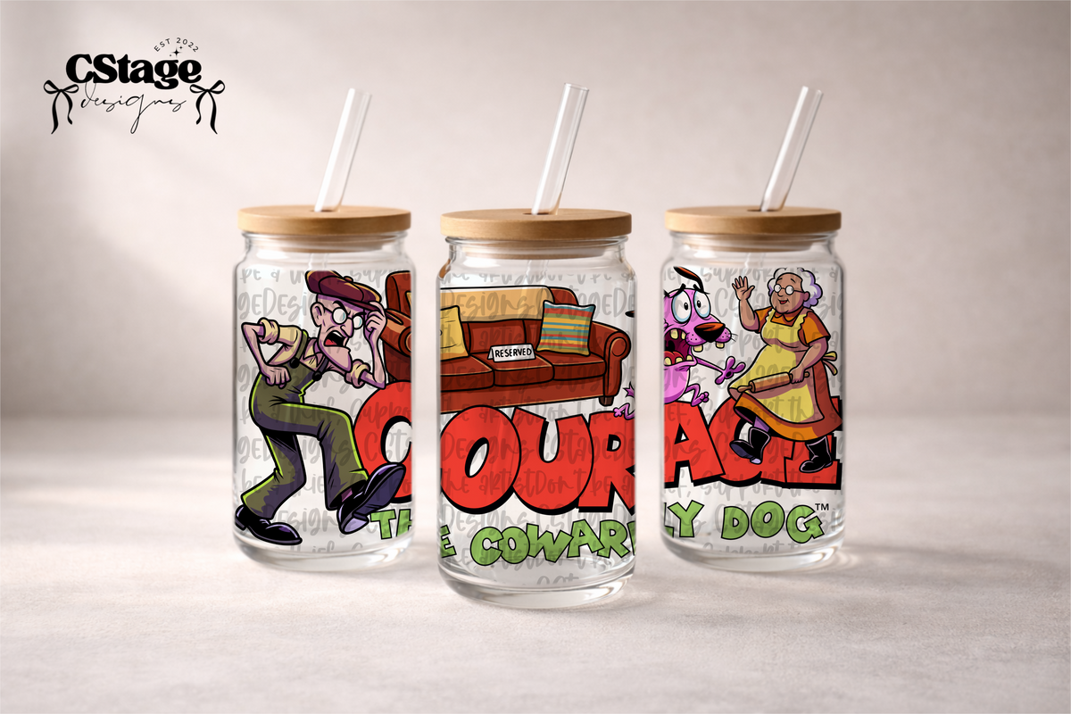 The cowardly dog (CST) UV DTF WRAP