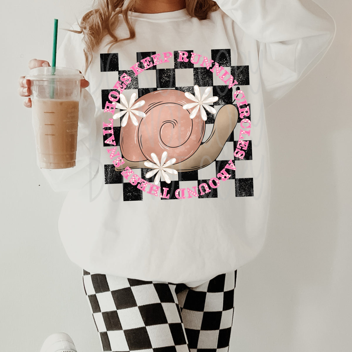 Keep running circles snail (VIRGO) 34691 DTF transfer