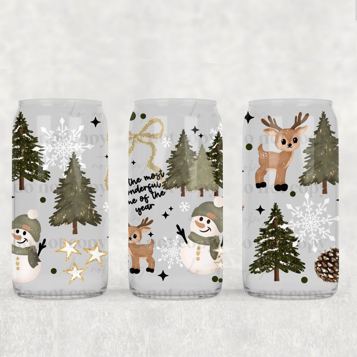 7952 baby deer collage (CSC) UV DTF WRAP