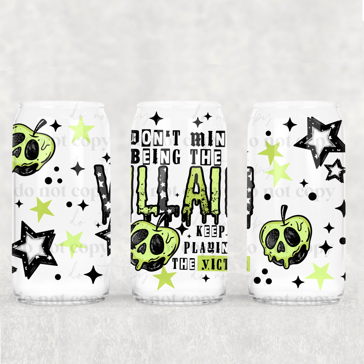 7958 i dont mind being the villain (CSC) UV DTF WRAP
