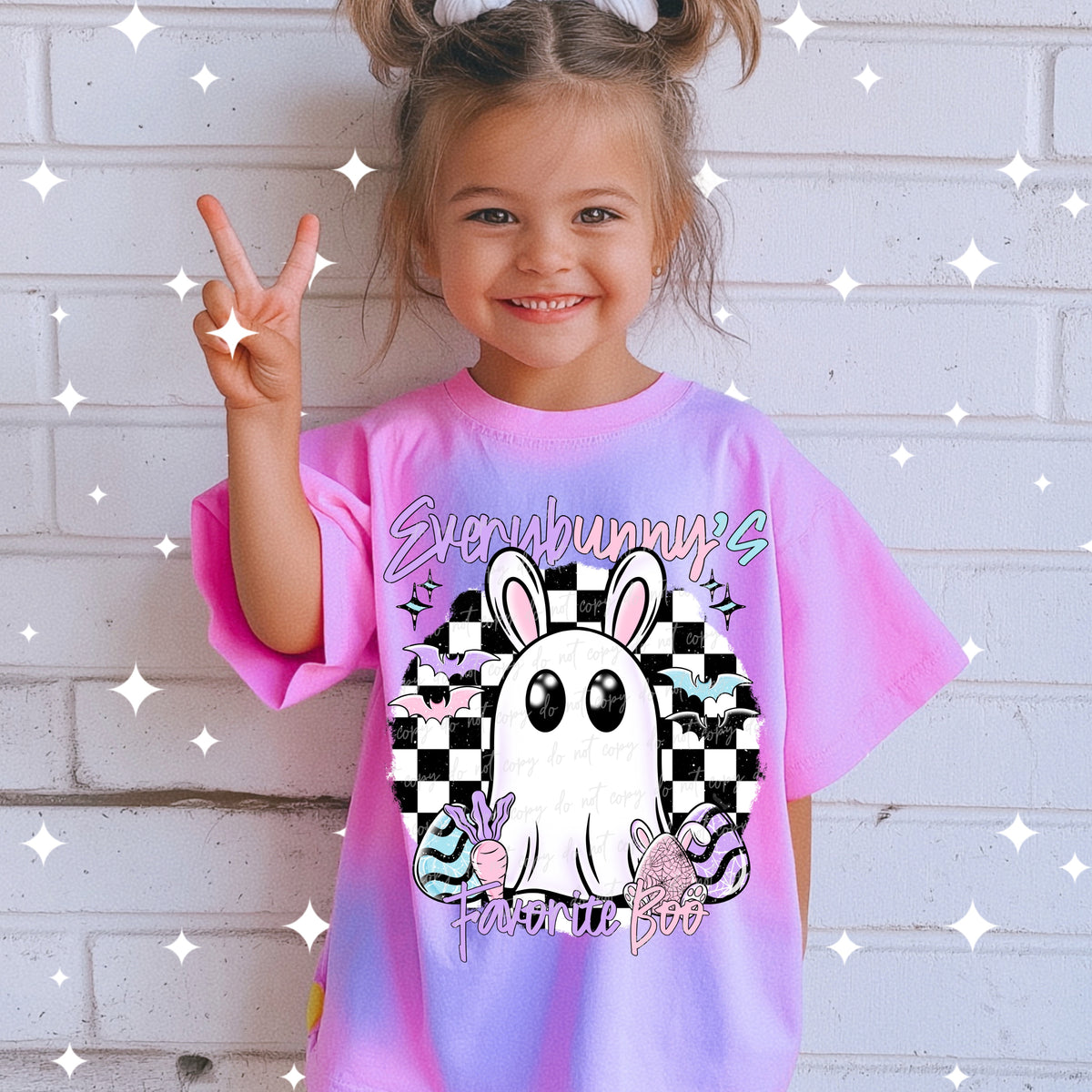 every bunny's favorite boo  (VIRGO) DTF transfer