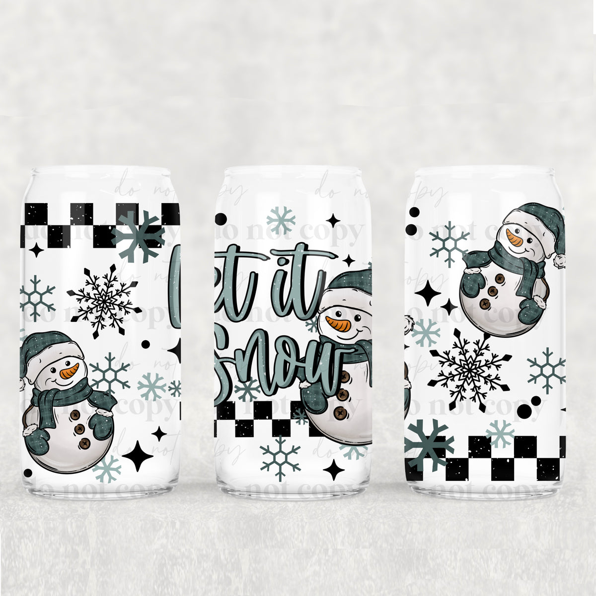 7961 let it snow (CSC) UV DTF WRAP