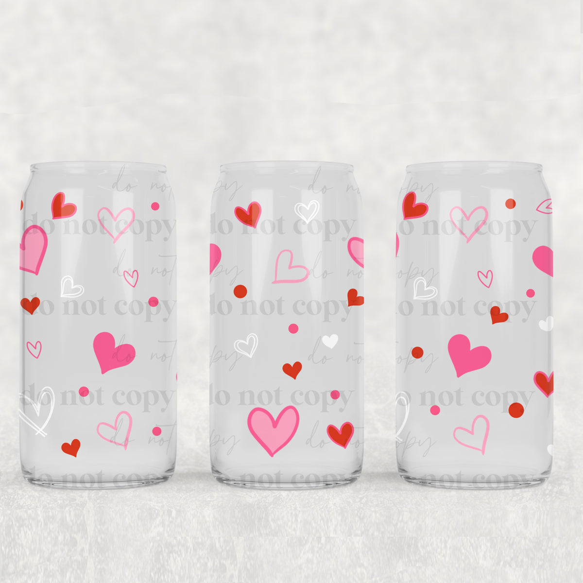 7967 hearts (CSC) UV DTF WRAP