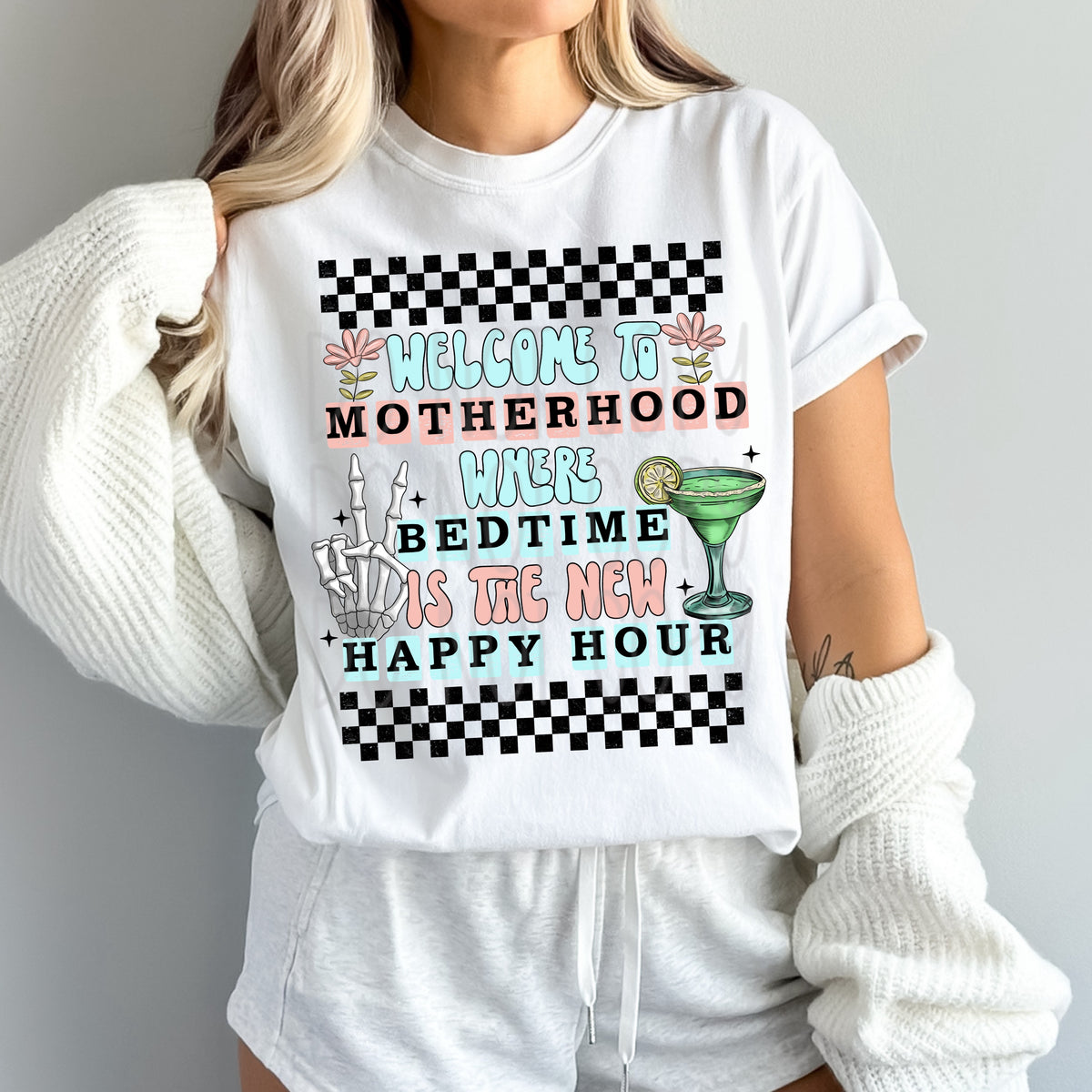 Welcome to motherhood where bedtime is thenew happy hour (VIRGO) 34699 DTF transfer