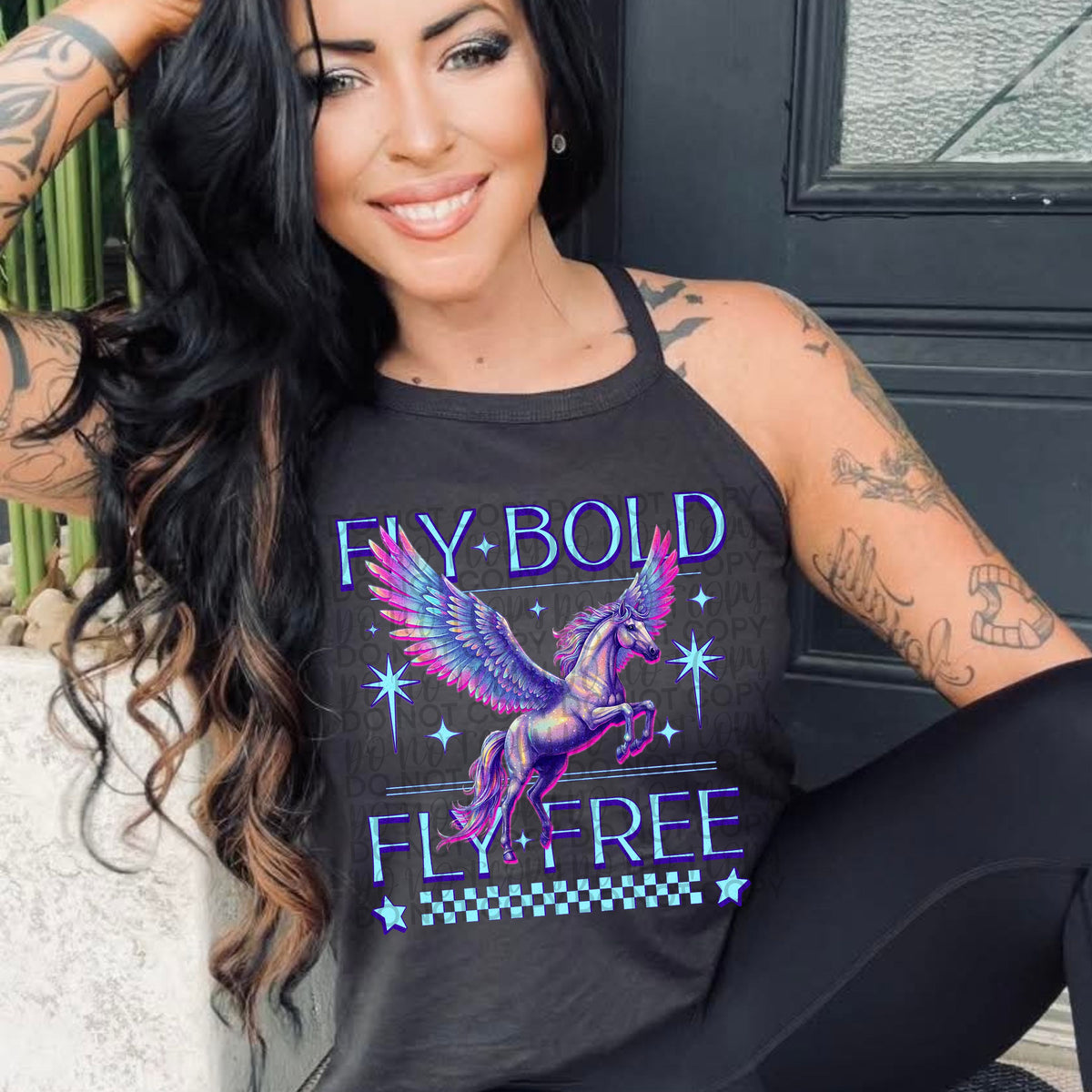 Fly Bold Fly Free (Starlight) 102276 DTF transfer