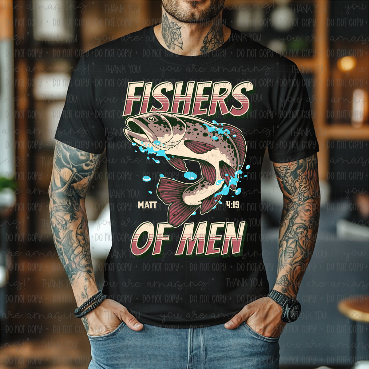 Fishers of men 103788 DTF transfer