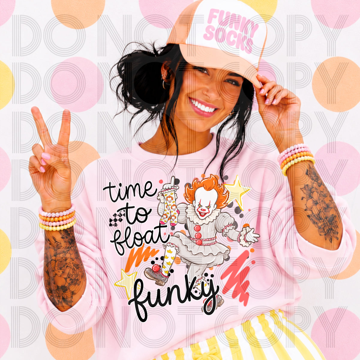 Time to float funky (Renewed) DTF transfer