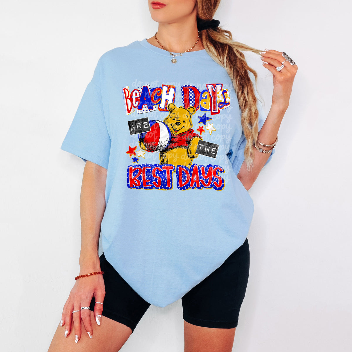 Beach days are the best days bear (Pine Hollow) DTF Transfer