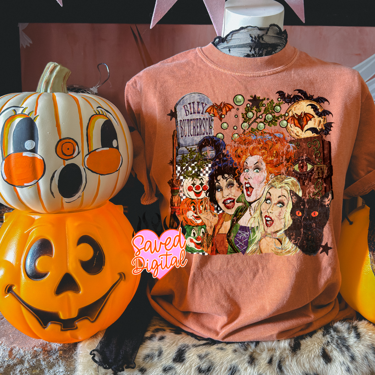 SS and pumpkins distressed (Saved) DTF transfer