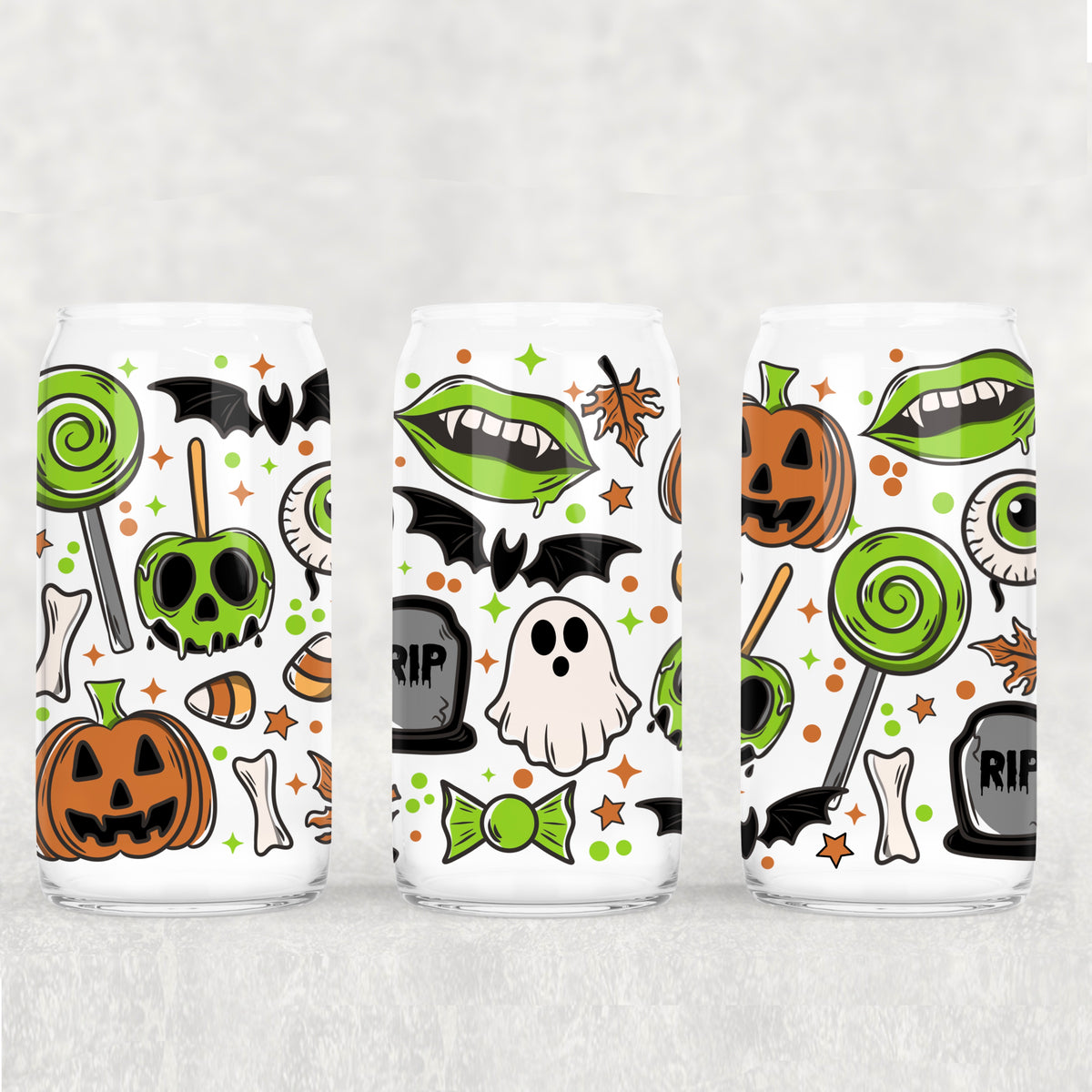 8248 green halloween things (CSC) UV DTF WRAP
