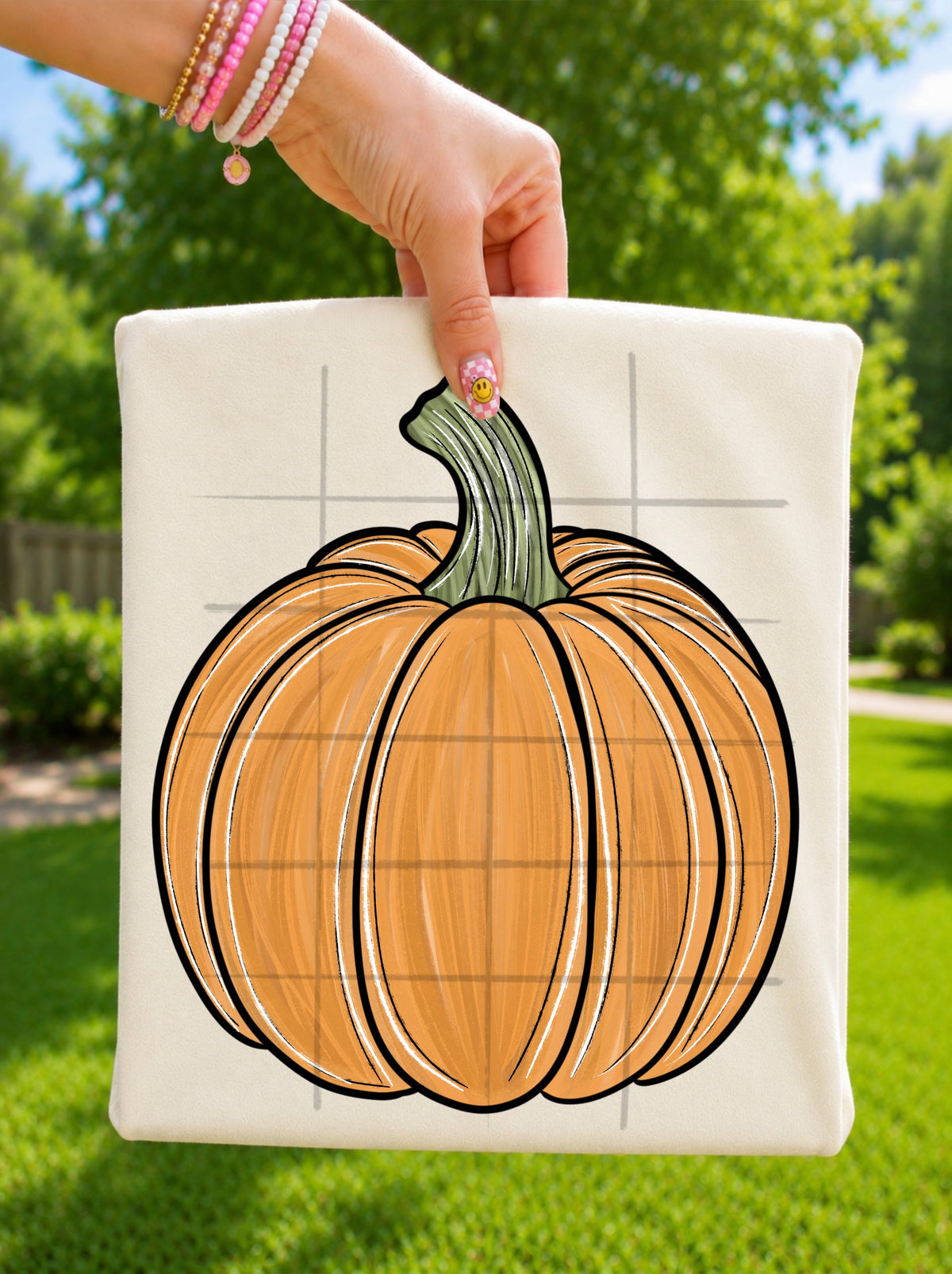 Watercolor orange pumpkin (TDC) DTF Transfer