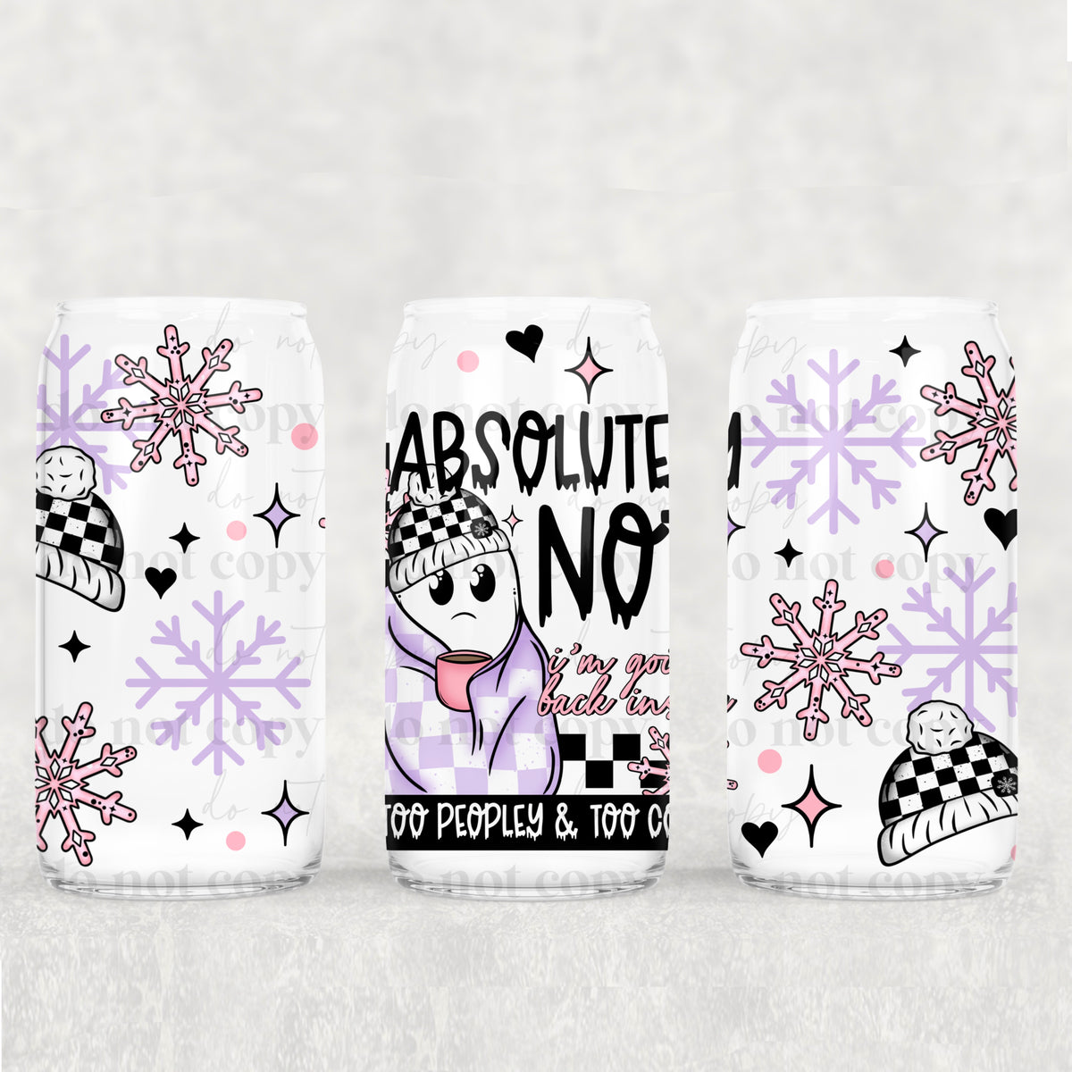 8263 absolutely not (CSC) UV DTF WRAP