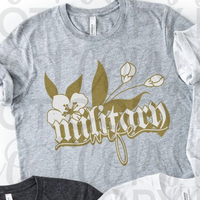 Military Wife Tan (Starlight) 102419 DTF transfer