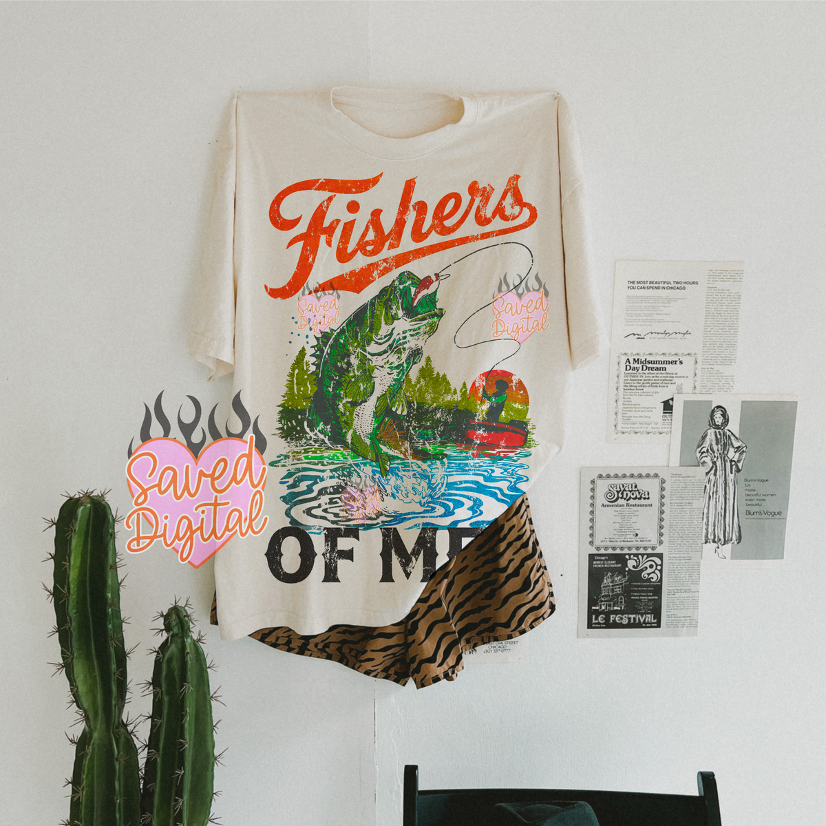 Fishers of men bass distressed (Saved) DTF transfer