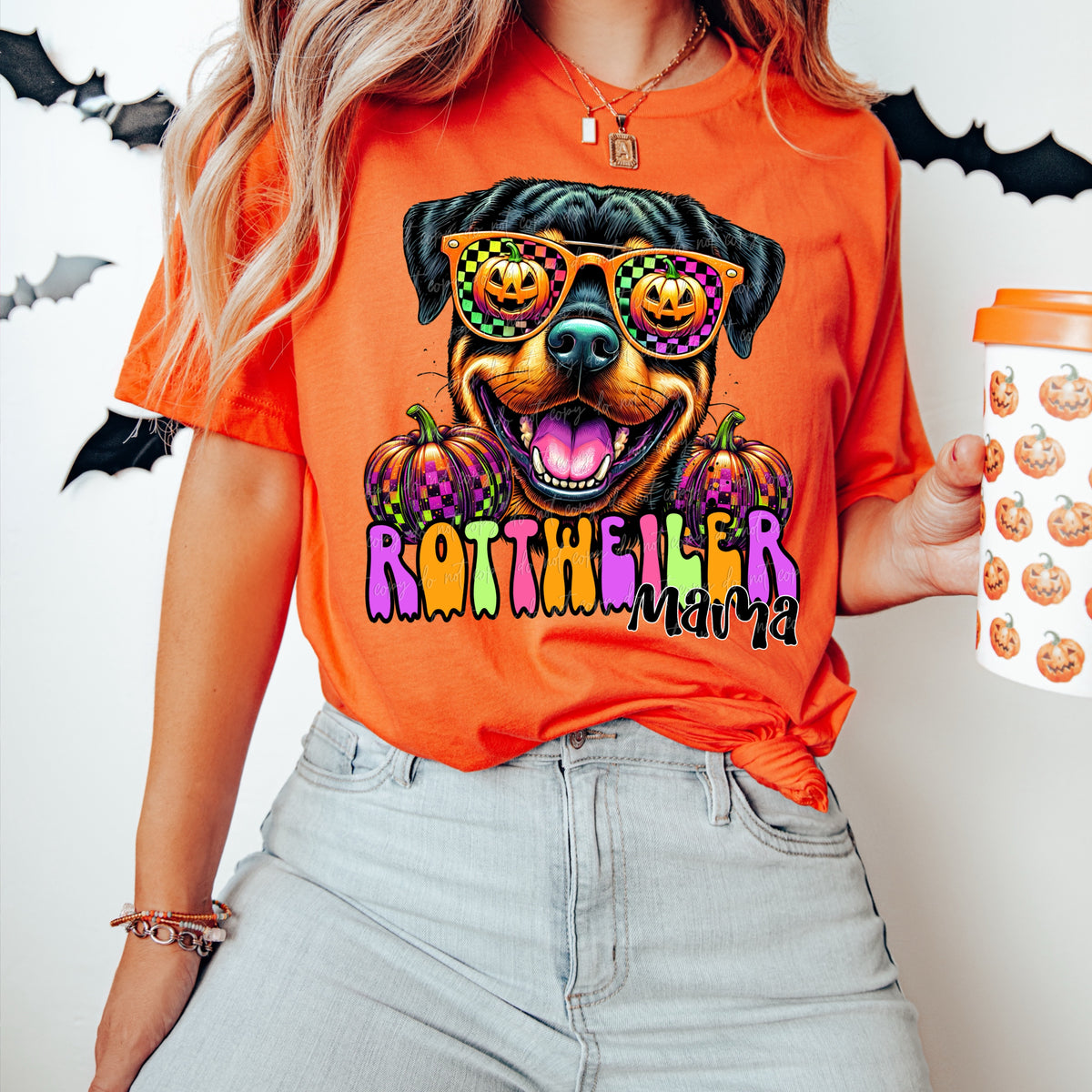 Rottwheiler Mama Halloween (Virgo) 109221 DTF transfer