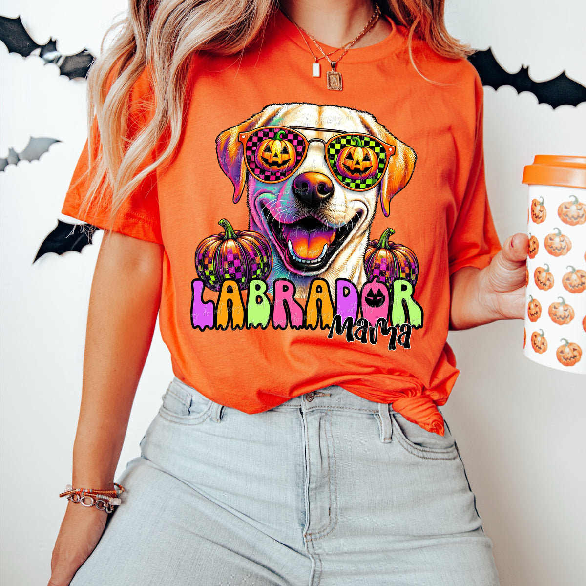 Labrador Mama Halloween (Virgo) 109222 DTF transfer