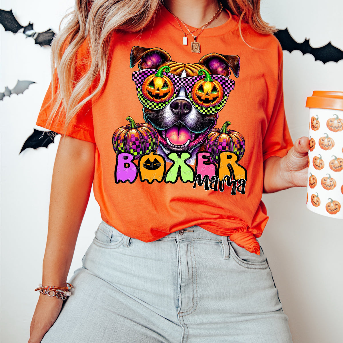 Boxer Mama Halloween (Virgo) 109227 DTF transfer