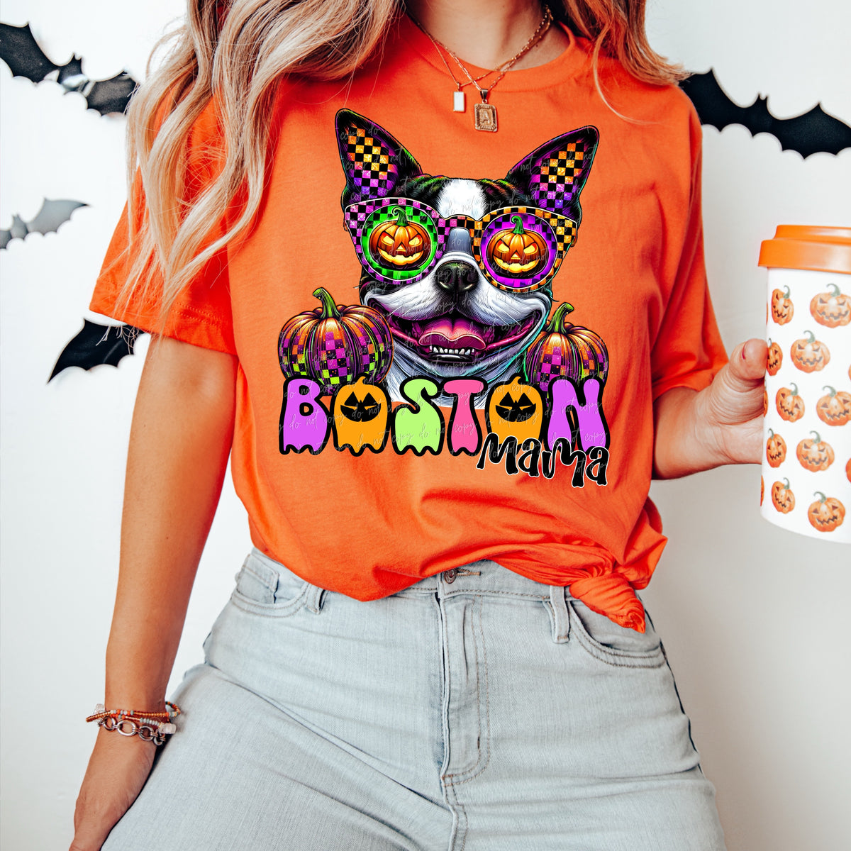 Boston Mama Halloween (Virgo) 109226 DTF transfer