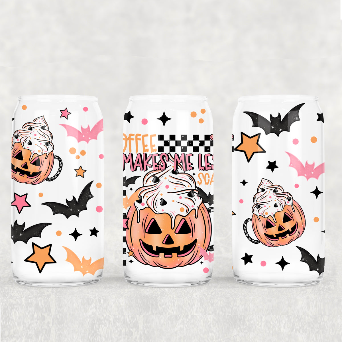 coffee makes me less scary 8342(CSC) UV DTF WRAP